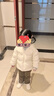 巴拉巴拉童装儿童羽绒服宝宝2025新款冬季婴儿轻薄外套男童女童上衣反季萌 奶白10501 110 -充绒量48g适合3-5岁 实拍图