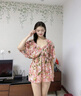 DK游泳衣女性感聚拢比基尼三件套平角保守遮肚显瘦温泉装 粉色 M 实拍图