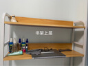 耐家（Naijia）ins风洞洞板桌面收纳置物架书架多层学生宿舍书桌电脑桌桌上架子 75*20*89cm单层-雨丝银橡木 自由调节 开放置物 实拍图