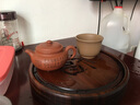 藏壶天下茶盘沥水托盘功夫茶具小茶台一人用家用简易竹制蓄水式茶盘 圆形-竹制茶盘 实拍图