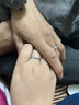 AIF小王子玫瑰花情侣对戒999足银情侣戒指钟久久生日礼物送女友男友 小王子玫瑰花对戒+免费刻字 实拍图
