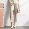 AMII职业西服套装女春夏新款休闲外套时尚西装两件套 卡其(西裤) XL (170) 实拍图