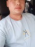 迪贝狼【3件】短袖t恤男士打底衫半袖上衣服男装夏季圆领宽松青年大码 THE浅蓝+KY7白+音乐黑 5XL 建议195-210斤 实拍图