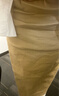 MUJI女式 麻混 弹力 直筒裙 长半身裙女春款裙子半裙 中长裙 女装 米色 M (160/66A) 实拍图