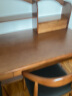 美洲马（MEZVMV）实木书桌书架一体桌子中小学生双人长书桌学习桌椅简约写字电脑桌 胡桃色【双人书桌+牛角椅*2】 160*60*110cm(双抽） 晒单实拍图