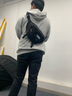 回力（Warrior）胸包男大容量功能男包休闲百搭斜挎包日系简约小背包女单肩包运动 黑色+猩猩挂件 实拍图