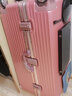 袋鼠 超大号行李箱男大容量32吋学生手提箱拉杆箱女铝框箱万向轮26吋 白配金【合金圆角】 34寸【搬家推荐】 实拍图