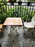 华恺之星折叠桌桌子家用餐桌简易便捷小户型饭桌方桌CJ115黄木纹60CM 实拍图
