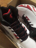 乔丹篮球鞋男运动鞋男学生透气高帮减震耐磨黑骑士战靴运动篮球鞋 白色/黑色 43 实拍图