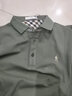 与狼共舞【高级感】长袖T恤男士2025秋季新款纯棉刺绣中青年POLO衫男6541 灰绿色211 L /175 实拍图