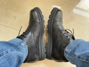 零度Zero增高鞋男新款隐形内增高男士商务休闲鞋英伦宽版大头皮鞋子男 黑色 43 实拍图