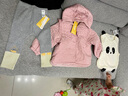 巴拉巴拉儿童棉服婴儿棉袄冬装保暖女童棉衣保暖甜美法式 红色调-花朵绗缝-00366 90cm 实拍图