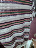 百图betu女装夏新款针织衫镂空撞色条纹短袖彩色针织衫女2304T02 紫色 XS 晒单实拍图