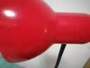 道远亮眼睛金属调光台灯学生学习阅读宿舍床头卧室书房（只能用白炽灯泡） 红色+15W白炽泡（白炽泡亮度低） 调光开关 实拍图