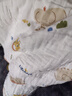 十月结晶婴儿浴巾纯棉纱布初生新生儿超柔吸水宝宝儿童大毛巾方巾 6层泡泡纱 飞鲸探海（110*110cm） 实拍图