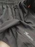 啄木鸟【两件装】冰丝七分裤男夏季薄款运动休闲裤子沙滩宽松速干短裤男 黑色+灰色 3XL（150-165斤） 晒单实拍图