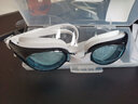 特步（XTEP）泳镜高清防水防雾近视度数游泳眼镜男女成人专业潜水游泳装备 月光白 平光无近视 实拍图