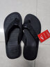 鸿翔益克益克拖鞋人字拖男防滑耐磨轻便情侣款沙滩鞋夹趾凉拖鞋 全黑 38 (250mm) 实拍图