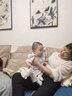 全棉时代纯棉新生婴儿连体衣服新款抗菌纱布宝宝春夏满月服和袍 云中游乐园【夏季款】 90cm （1-2岁） 实拍图