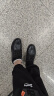厨王男鞋厨师鞋厨房专用防滑工作鞋防水防油劳保鞋男休闲皮鞋黑色 厨王5号/黑色厚底款（防滑防水） 44 实拍图