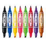 斑马牌（ZEBRA）大麦奇双头彩色油性记号笔 彩色标记笔物流笔/马克笔/签字笔 MC8C 混色8支装 实拍图