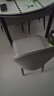 晨巢 岩板餐桌 实木餐桌椅组合现代简约可伸缩折叠吃饭桌子餐厅家具 黑灰框架亮光意大利灰-101皮椅款 1.35米一桌六椅 实拍图