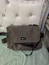回力斜挎包男款通勤邮差包大容量单肩包男生背包大学生休闲帆布电脑包 黑色【灰色青蛙挂件】 实拍图