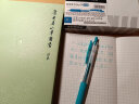 斑马牌（ZEBRA）JJ15 按动中性笔 签字笔 0.5mm子弹头啫喱笔水笔 学生彩色手账笔 蓝绿色 10支装 实拍图
