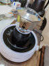 比乐蒂（Bialetti） 摩卡壶双阀手冲咖啡壶意大利进口高压特浓意式咖啡机brikka壶 双阀2杯份+2.0电陶炉（雅白色） 晒单实拍图