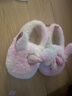 幸福玛丽（Cheerful Mario）幸福玛丽女童可爱公主棉鞋冬季女孩家居防滑宝宝棉拖鞋独角兽棉鞋 实拍图
