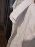 罗蒙（ROMON）商务短袖衬衫男士半袖上衣夏季中青年休闲纯色工装职业白衬衣男装 白+白 40 建议拍大一码 实拍图