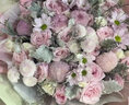 冉子花坊鲜花速递香槟玫瑰百合混搭花束向日葵同城配送生日礼物 韩式粉玫瑰绣球花束 实拍图