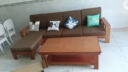 丽巢 实木沙发客厅组合家具中式现代转角沙发小户型木质沙发床两用17 (经济款)四人+贵妃+茶几 实拍图