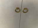 固特（GUTE）【实心黄铜】拉手柜门现代简约衣柜橱柜抽屉柜子金色门把中式配件 618-拉环 金色 黄铜 实拍图