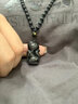 石玥珠宝精品彩虹眼天然黑曜石吊坠狐狸平安护身符水晶挂件男女士款礼物 实拍图