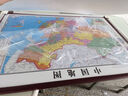 佳得雅（JIADEYA）新版中国地图世界地理图带框办公室挂画书房装饰画会议室装裱定制 中国地图 160*110cm红褐框（大气尺寸） 实拍图
