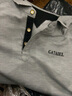 花花公子短袖t恤男夏季男士翻领Polo冰丝衫潮流半袖商务上衣服男装夏装 灰色黑 M 实拍图