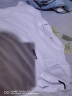 天伦天运动套装男夏季薄款短袖T恤五分短裤跑步服休闲速干足球运动服 白色 L 实拍图