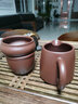 吟艺阁 高档宜兴紫砂公道杯加茶漏 原矿手工茶海 过滤分茶器 茶具配件  紫朱泥款 公道杯+茶漏 180ml 实拍图