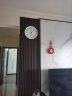 天王星（Telesonic）挂钟客厅卧室立体浮雕时钟创意简约扫秒机芯免打孔石英钟表33cm 实拍图