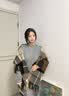 牧尔西羊毛披肩女生奢侈品冬季保暖围巾女围脖妈妈生日元旦中秋礼物礼盒 实拍图