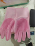 兔溪洗碗手套女家务厨房耐用家用防水洗衣洗菜刷碗清洁神器硅胶橡胶皮 粉色手套 一双【+挂钩】 实拍图