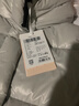 艾莱依鹅绒服女款U型枕长款连帽加厚保暖冬外套 松雾灰XL 实拍图