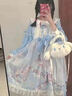 唐努乌（Tang Nu wu）洛丽塔秋冬连衣裙玻璃乐园OPLolita可爱公主连衣裙正礼物 浅蓝OP+飞机盒 XL 【130-140斤】 实拍图
