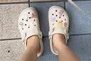 CROCS卡骆驰蜗轮洞洞鞋|208776 水泥灰-160 37/38(230mm)  实拍图