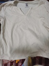 真维斯（Jeanswest）秋季上衣女2025新款秋季修身V领设计感内搭打底衫秋款长袖t恤JR 杏8170 M 165/88A 实拍图