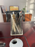 壹枱笔筒办公室桌面摆件简约收纳盒高档多功能创意学生笔筒文具收纳盒 烟灰色笔筒 晒单实拍图