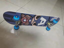 迪士尼（Disney）滑板专业双翘板四轮闪光 刷街代步儿童男女滑板车枫木公路板 入门款-冰雪奇缘闪光+护具+赠品 实拍图