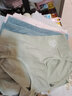 莫代尔高腰女士内裤女纯棉高弹提臀收腹大码短裤类平角亲肤三角裤底裤头 肤色+虾粉+咖色 XL(105-125斤) 实拍图