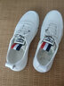 笠足典板鞋男鞋新款小白鞋夏季透气网布鞋青少年时尚休闲韩版潮鞋 白色 41运动码 实拍图